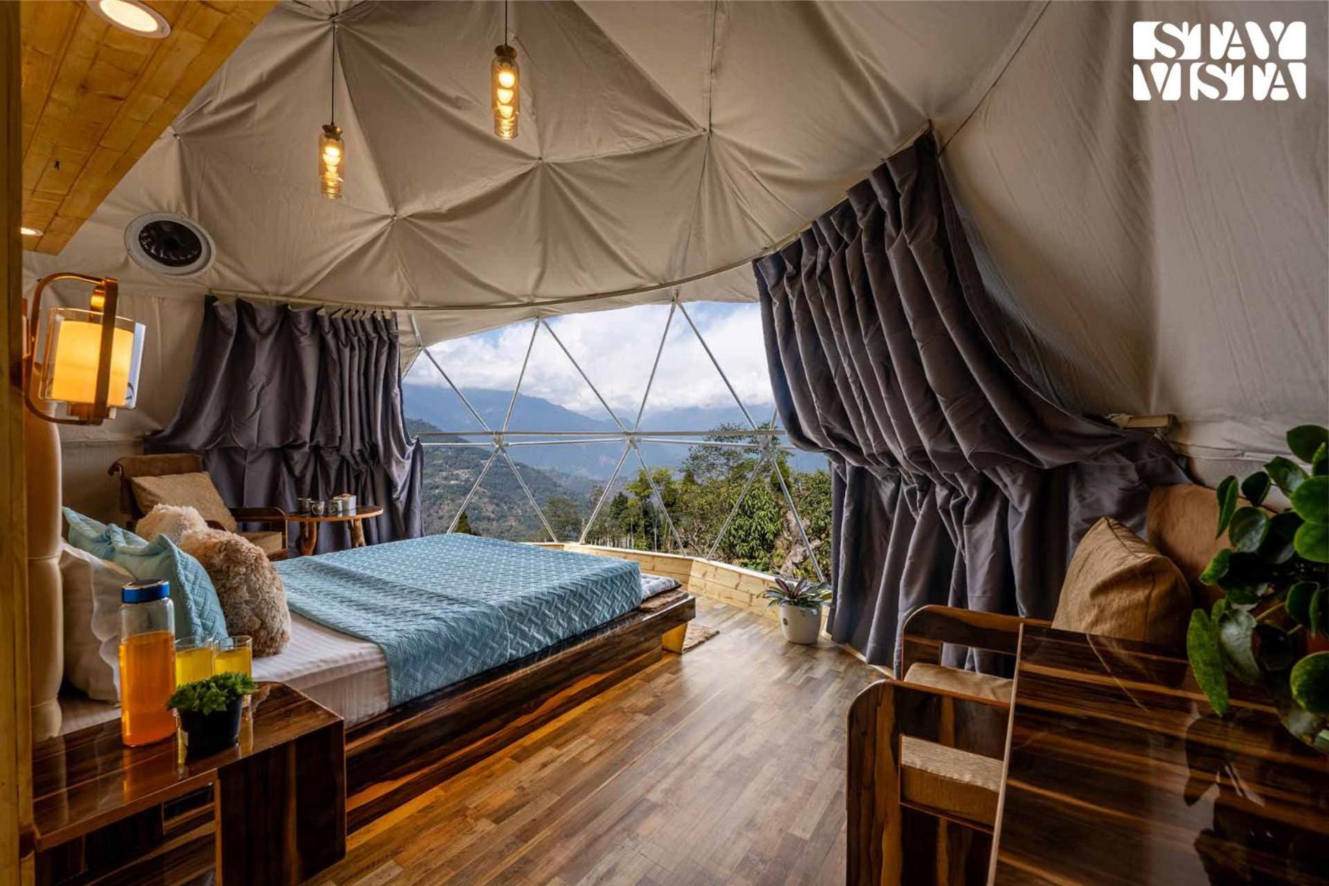 Stayvista At The Stargazer With Mountain Views, Bonfire, Lawn